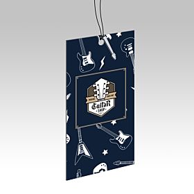 Custom-printed, wholesale black edge hang tags from 4over-printing.com