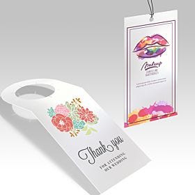 Custom-printed, wholesale pearl hang tags from 4over-printing.com