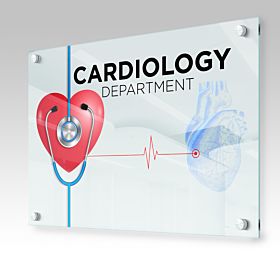 Custom-printed, wholesale clear acrylic signs from 4over.com