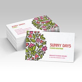  Custom-printed, wholesale linen uncoated business cards from 4over-printing.com
