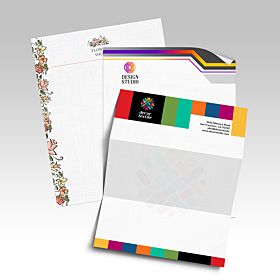 Custom-printed, wholesale linen uncoated letterhead from 4over