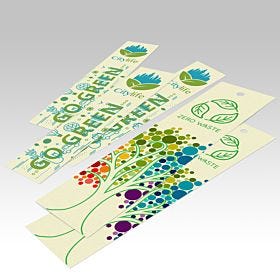 Custom-printed, wholesale natural bookmarks from 4over
