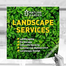 Custom-printed, wholesale opaque window graphics from 4over.com