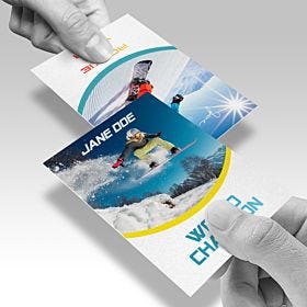  Custom-printed, wholesale pearl trading cards from 4over