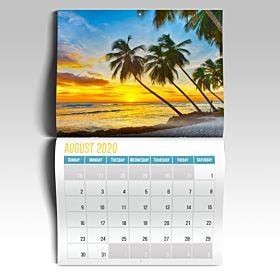 Custom-printed, wholesale self-cover calendars from 4over