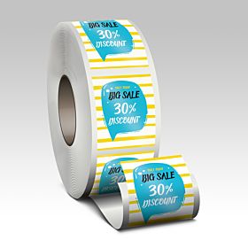 Custom semi-gloss roll labels from 4over-printing.com


