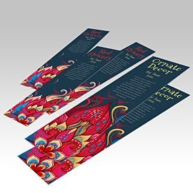 Custom-printed, wholesale silk bookmarks from 4over-printing.com