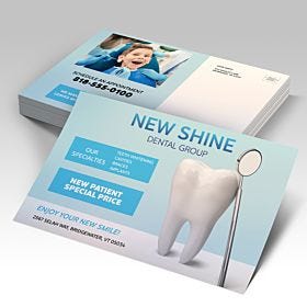 Custom-printed, wholesale silk postcards from 4over-printing.com