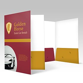 Wholesale, full-color silk presentation folders from 4over