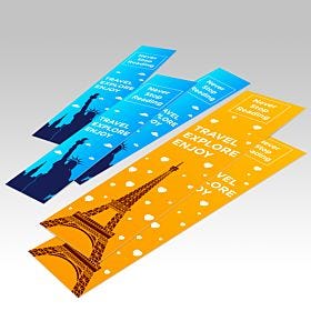 Custom wholesale suede bookmarks from 4over