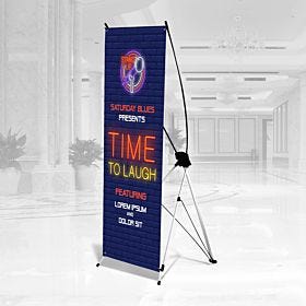 Full-color x-style collapsible banner from 4over.com